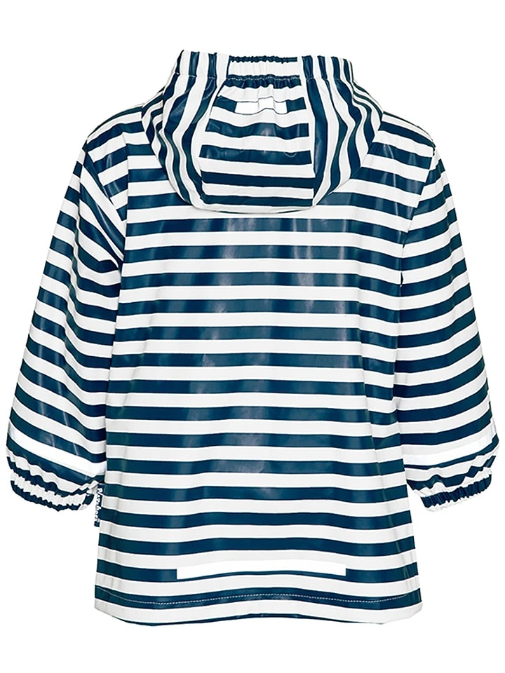 Playshoes Regenmantel In Dunkelblau/ Weiß 4 Playshoes Regenmantel In Dunkelblau/ Weiß – Bild 2