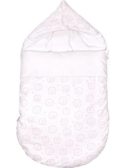 Fußsack "Little Forest" In Weiß/ Hellrosa - (L)77 X (B)40 Cm