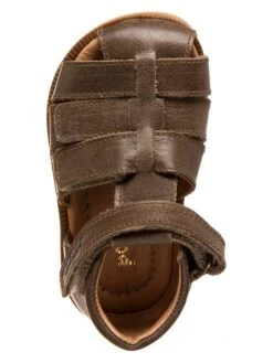 Pom Pom Leder-Halbsandalen In Khaki 10 Pom Pom Leder-Halbsandalen In Khaki -Babyprodukte Laden pom pom leder halbsandalen in khaki 3