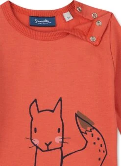 Sanetta Sweatshirt In Orange -Babyprodukte Laden sanetta sweatshirt in orange 2