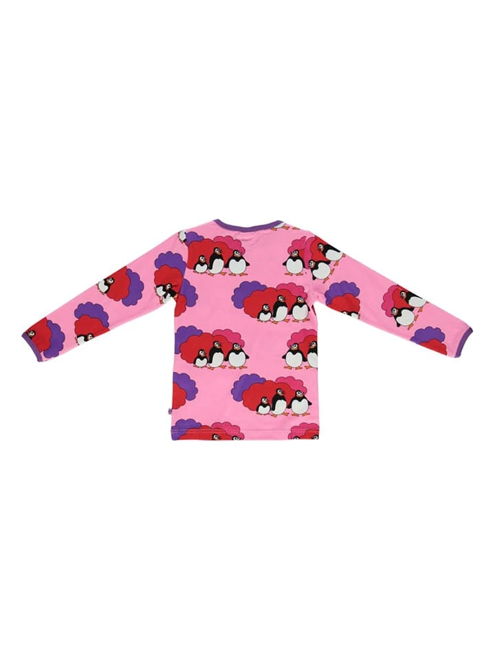 Longlseeve "Penguins" In Rosa 4 Longlseeve "Penguins" In Rosa – Bild 2