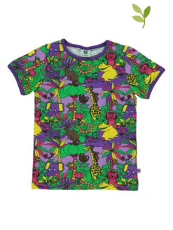 Shirt "Jungle" In Lila/ Bunt