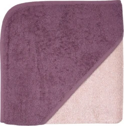 Kapuzen-Badetuch, Rosa, 80 X 80 Cm