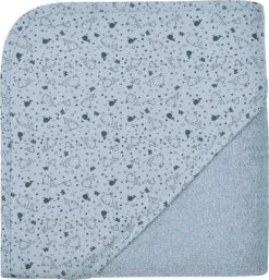Kapuzen-Badetuch, Wal Blau, 80 X 80 Cm
