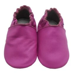 Baby Krabbelschuhe In Einfarbig Lila