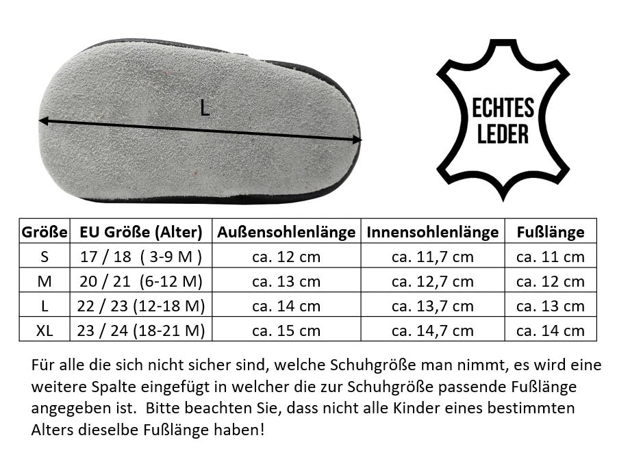 Leder-Krabbelschuhe In Hellgrau 8 Leder-Krabbelschuhe In Hellgrau – Bild 6